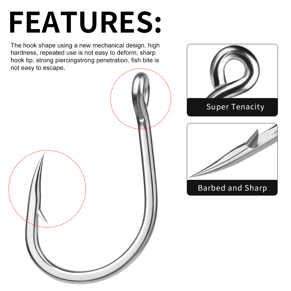 PROBEROS 10 ชิ้น/ล็อตเบ็ดตกปลา - Fishing Hook Assortment บทวิจารณ์และราคา
