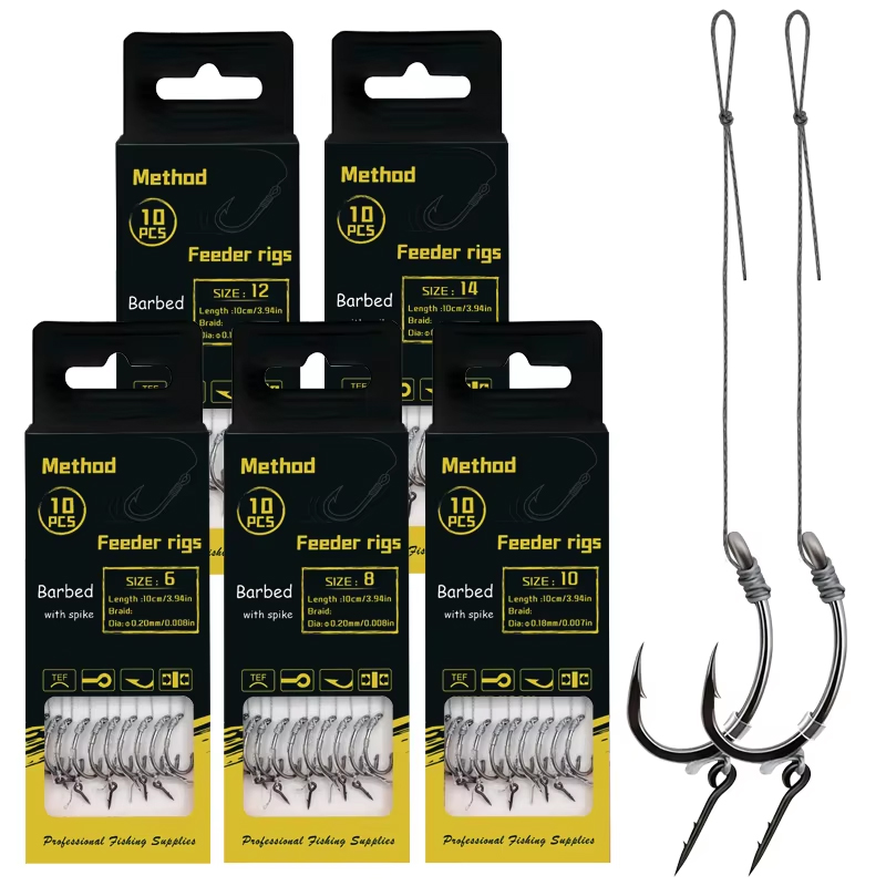 ชุดอุปกรณ์ตกปลาคาร์พแบบใหม่ YO - Fishing Hook Size บทวิจารณ์และราคา