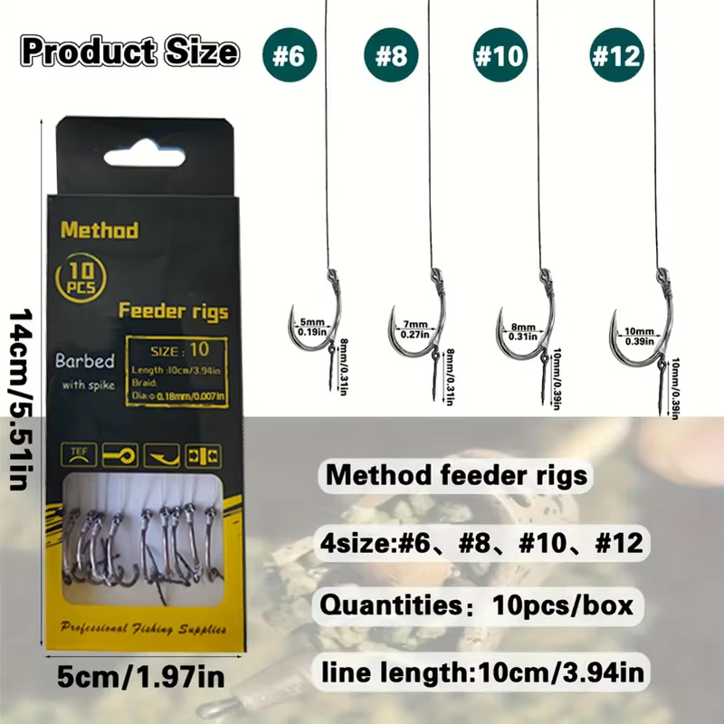 ชุดอุปกรณ์ตกปลาคาร์พแบบใหม่ YO - Fishing Hook Size บทวิจารณ์และราคา