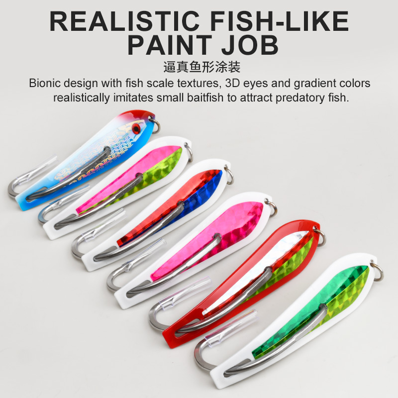 เหยื่อตกปลาแบบจิ๊กโลหะขนาดใหญ่ - Fishing Hook Size บทวิจารณ์และราคา